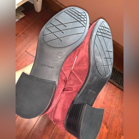 Marc Fisher Mid Calf Suede/leather Boot - Picture 12 of 13